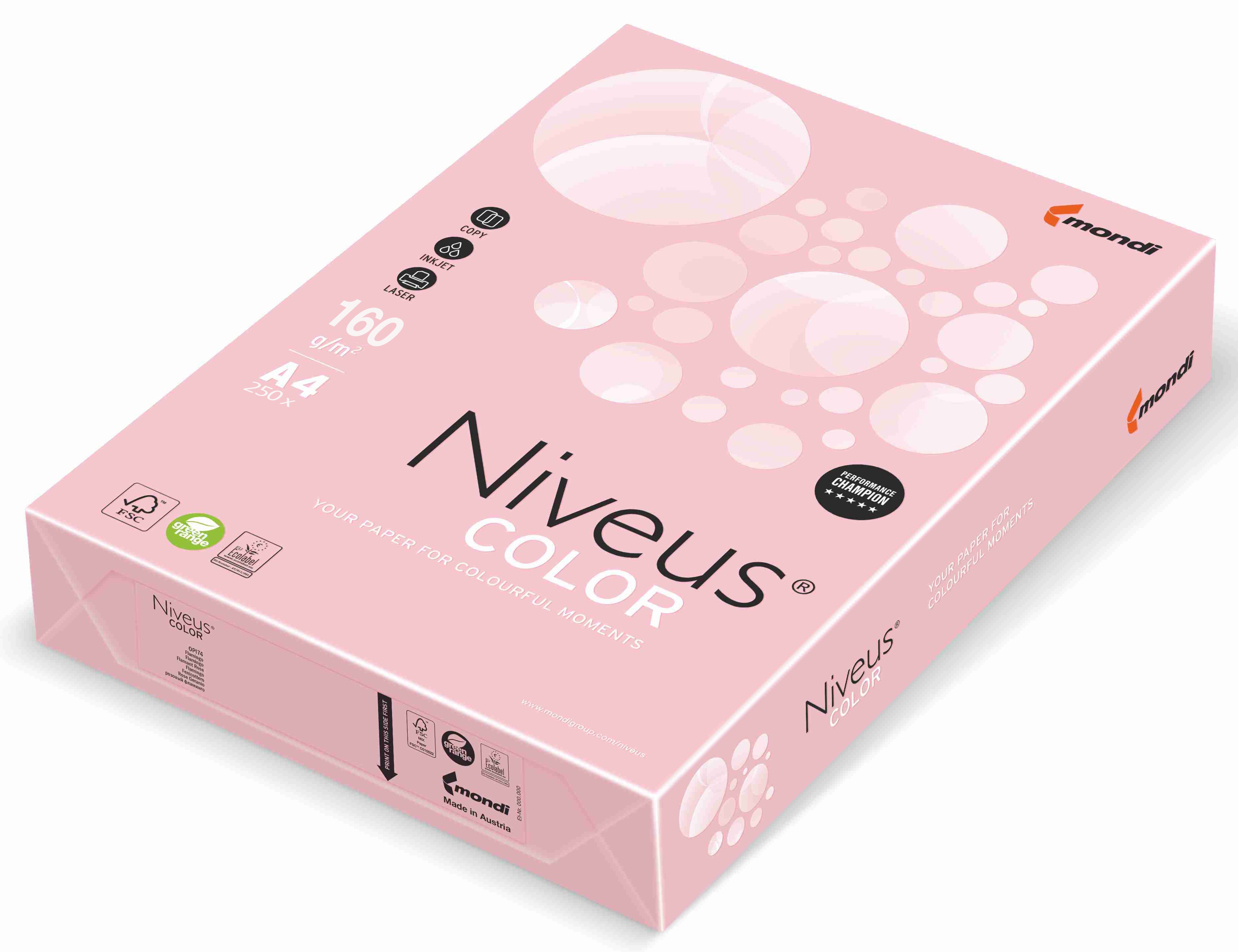 CARTON COPIATOR A4 ROZ FLAMINGO PAL 160G 250/TOP OPI74 NIVEUS CARTON COPIATOR A4 ROZ FLAMINGO PAL 160G 250/TOP OPI74 NIVEUS